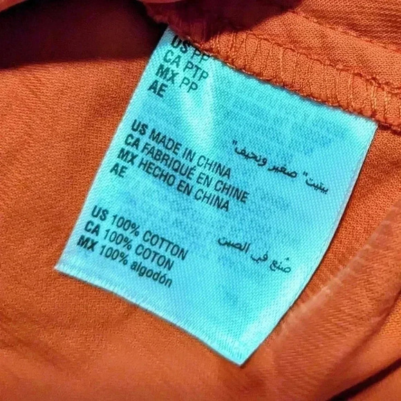 CHARTER CLUB  Women Red Pocketed Corduroy Button Up Top Petite Size PP‎ NWT - Picture 7 of 8